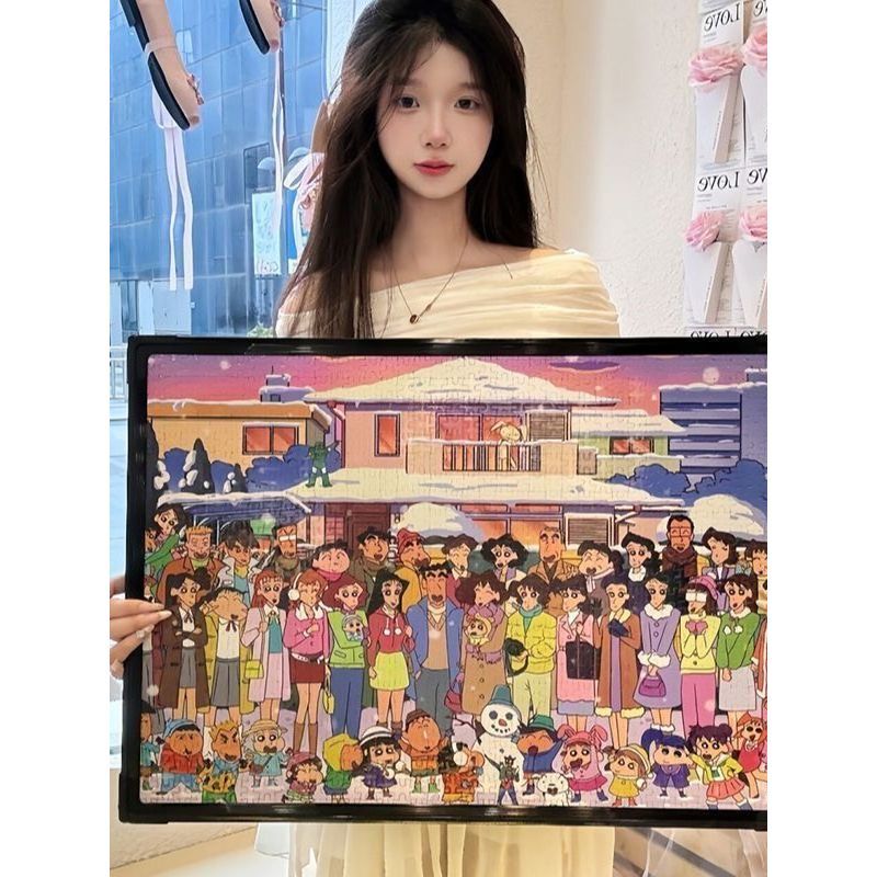 กรอบรูปปริศนา อุทิศ 70x50 และ 50x70 ซม. กรอบรูปกรอบแฟชั่นแขวนผนังขนาดใหญ่ 1,000 ชิ้นกรอบรูปสากล