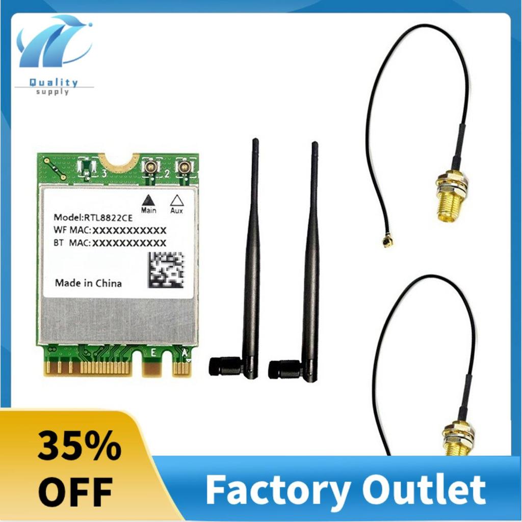 RTL8822CE การ์ดเครือข่ายไร้สายDual-Band 2.4G/5G M.2 A/E Key WiFiการ์ดบลูทูธ 5.0 แล็ปท็อปWin10/11 Lin