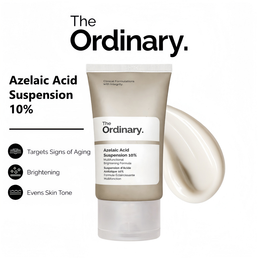 The Ordinary Azelaic Acid 10% Suspension 30ml ครีมลดสิว ลดรอยสิว รอยแดง ผิวเรียบเนียน กระจ่างใส