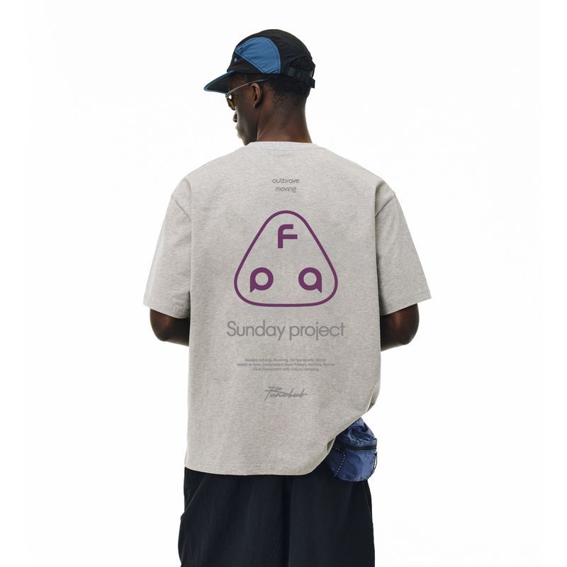 FPA Typesetting Contrast Color Triangle Text Short Sleeve t