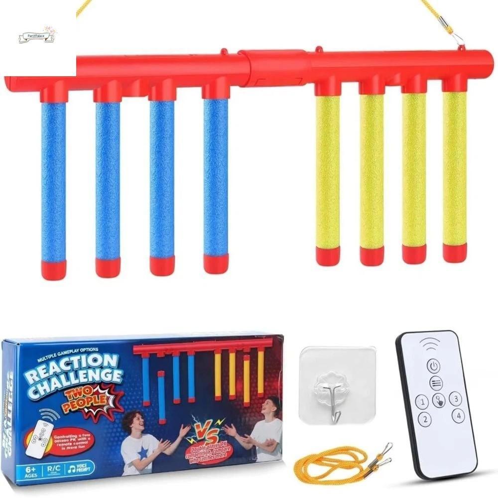 PARTYPALACE จับ Sticks ของเล่นประสาทสัมผัส, 2 ชั้นการออกกําลังกาย Prop Challenge Stick เกม, ฝึก Grasp Interactive ปรับ Falling Reaction Sticks เกมโรงเรียน