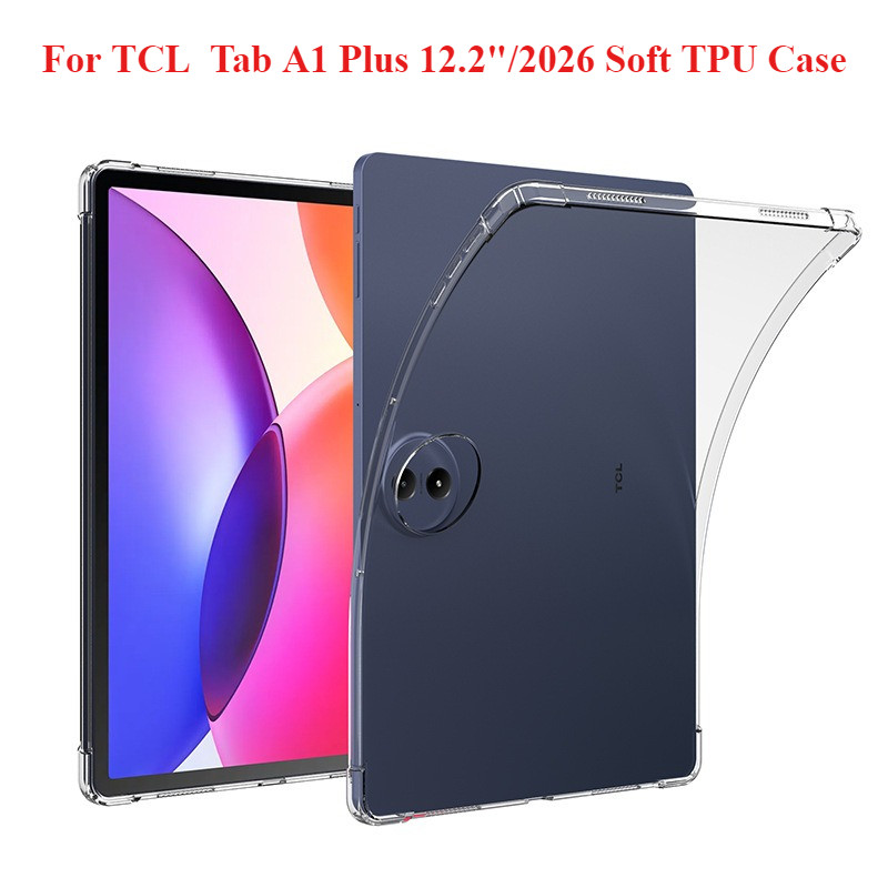 Soft TPU แท็บเล็ตถุงลมนิรภัยเสริมมุมฝาครอบป้องกันสําหรับ TCL Tab A1 Plus 12.2"/2026 Nxtpaper 11 Plus