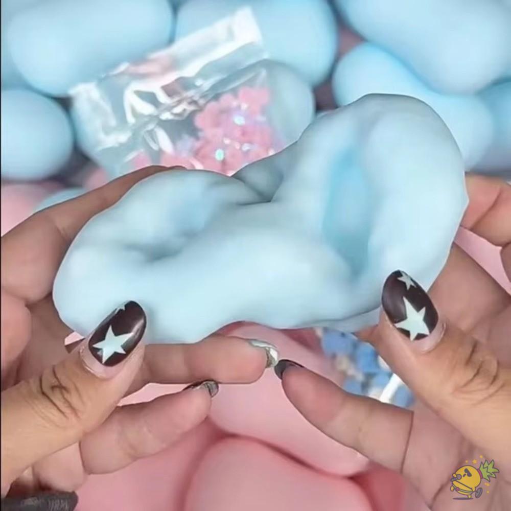 WXDX.TH สบู่บอล,ความวิตกกังวล Relie Crunchy Squishy Soap, Creative Shapeable Ultra-Thin Ice Skin Fidget ของเล่นสําหรับผู้ใหญ่ของขวัญ