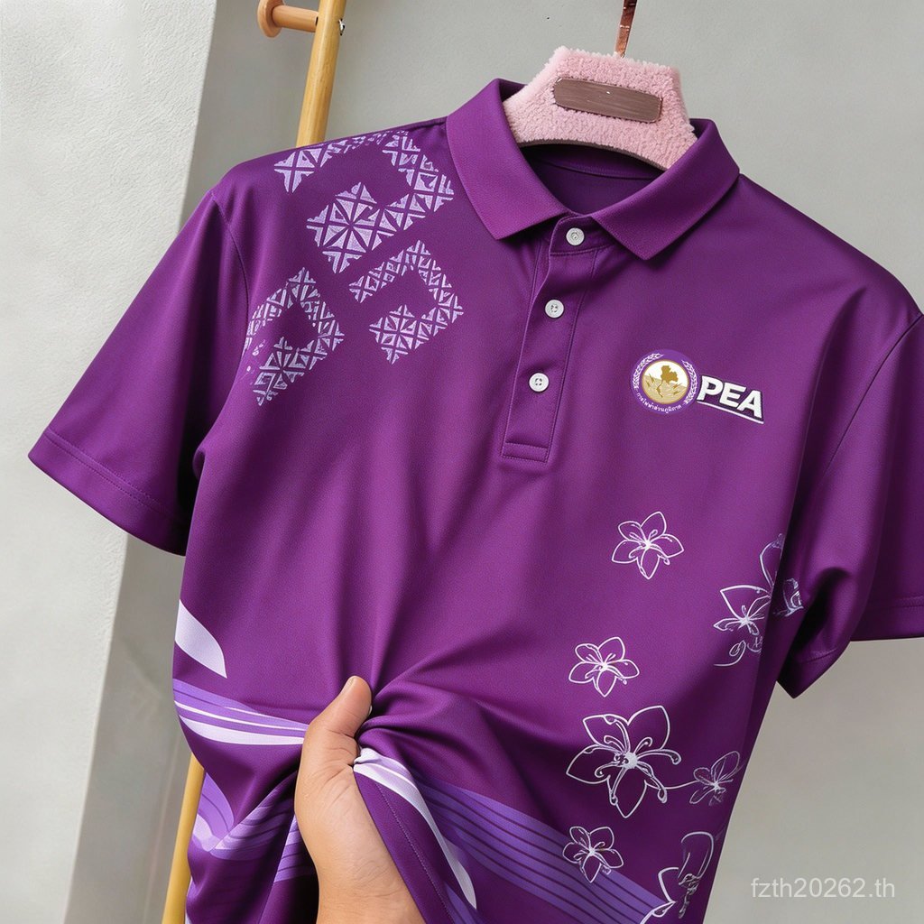 แขนสั้นพิมพ์แผนกการผลิตเครื่องแบบเสื้อไฟฟ้าสีต่างๆประเทศไทยสไตล์ใหม่2026พรีเมี่ยม5โปโลรูปแบบพนักงานผู้ชาย