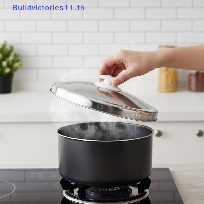 Buildvictories11 1 PCS Universal หม้อหุงข้าว 1.5L/2L/3L/4L/5L เปลี่ยนสแตนเลส LID หม้อหุงข้าวฝาปิด TH