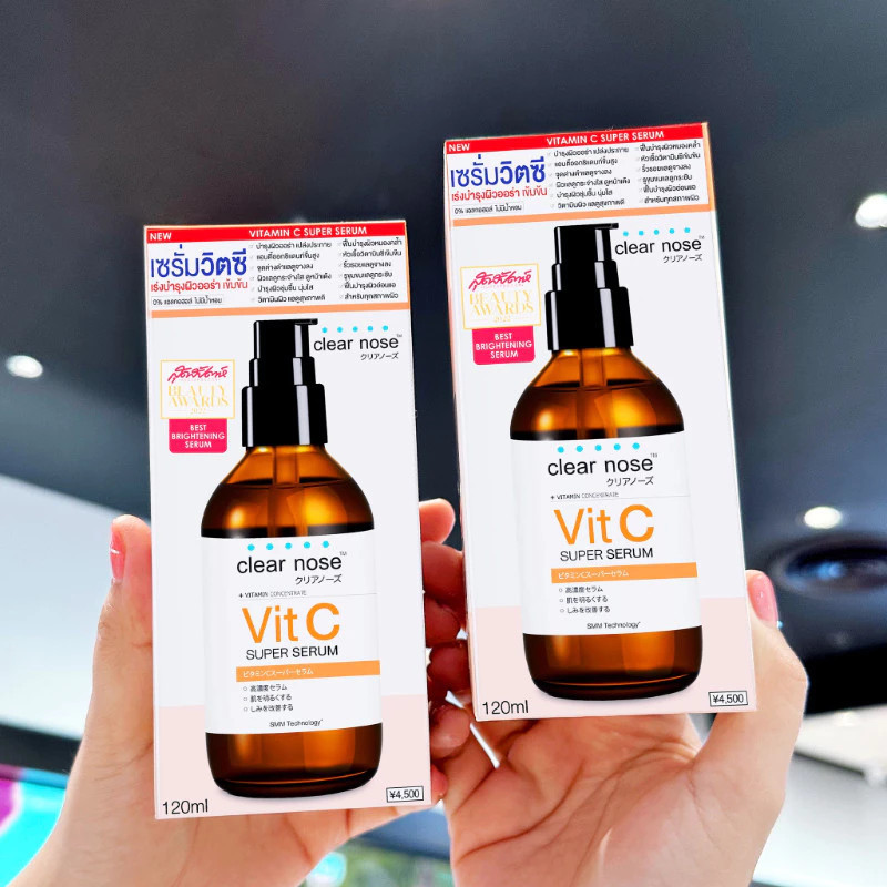 〔Prorang〕Vichyclearnos血清Clear Nose Vitamin C Serum 120ml 保暖美白 1 ชิ้น (CVC)