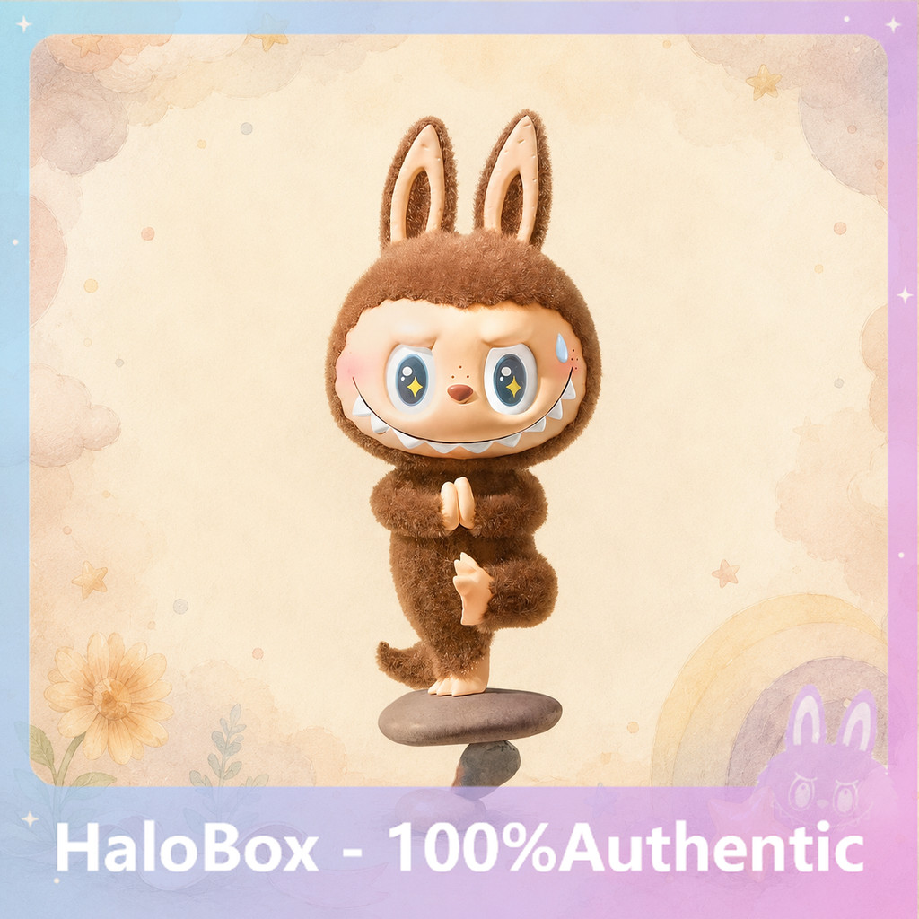 [secret] POPMART LABUBU Lazy Yoga Series Mystery Box เครื่องประดับของแท้
