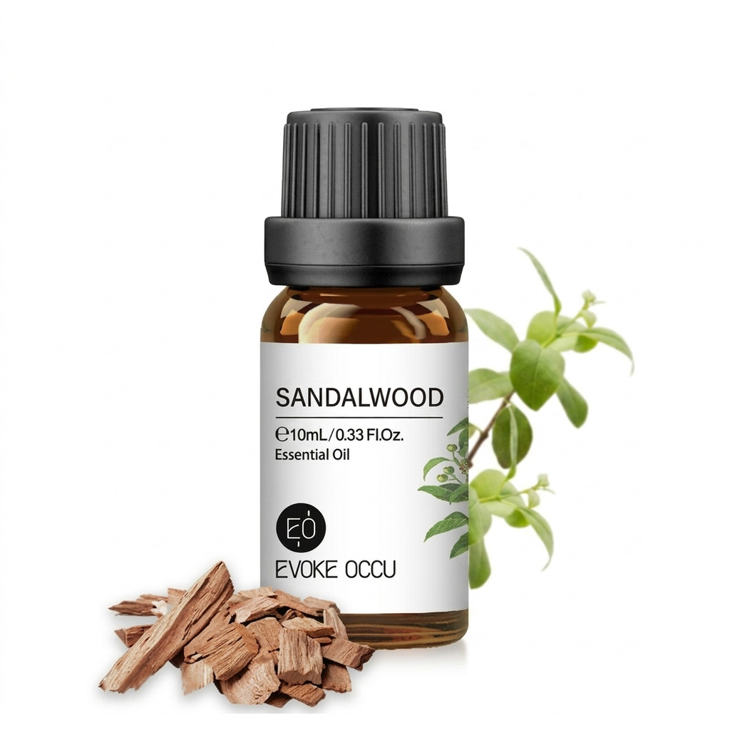 Aliztar 100% Sandalwood Essential oils 10 ml. น้ำมันหอมระเหยแก่นจันทร์แท้ - น้ำมันหอมอโรม่า ออยโอโซน น้ำมันหอมธรรมชาต...