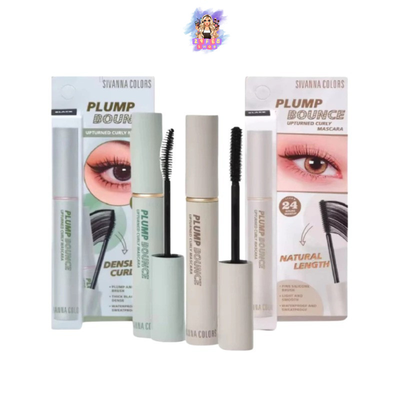 🔹 HF998 Sivanna Colors Plump Bounce Upturned Curly Mascara ซีเวนน่า คัลเลอร์ส มาสคาร่า เนื้อไฟเบอร์ 