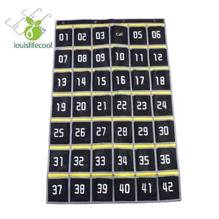 Louislifecool กระเป๋าเก็บของแบบแขวนผนัง 12/18/24/30/36/42 กระเป๋าใส่โทรศัพท์มือถือ ใช้ในห้องเรียน