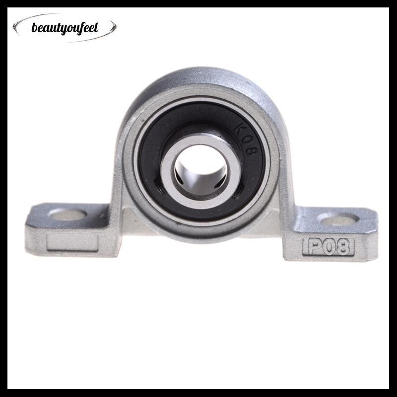 [Beautyoufeel] โลหะผสมสังกะสีเส้นผ่านศูนย์กลาง 8 มม. Bore Ball Bearing Pillow Blo Mounted Support KP