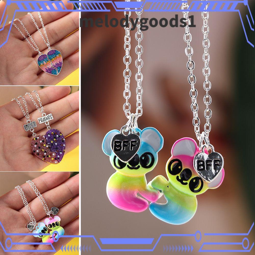 MELODYGOODS BFF สร้อยคอแม่เหล็กแฟชั่นสําหรับผู้หญิงผู้ชายสร้อยคอมิตรภาพของขวัญ