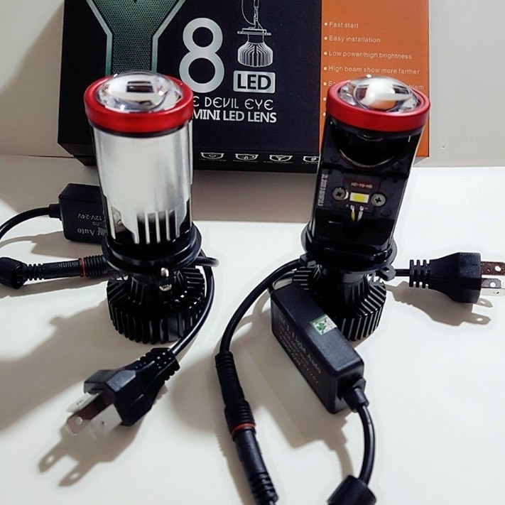 ลูกบอลตากบ Led Y1-Y8 พร้อมพิน H4 สําหรับติดตั้งรถยนต์และรถจักรยานยนต์