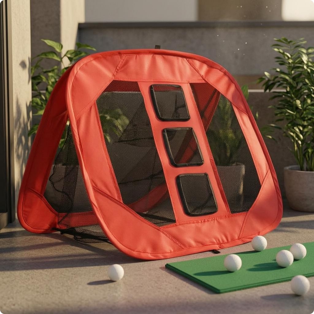 Spring-up-up Golf Practice Net Folding Golf Chipping Net Sports Gear Long-Lasting Indoor Outdoor Use