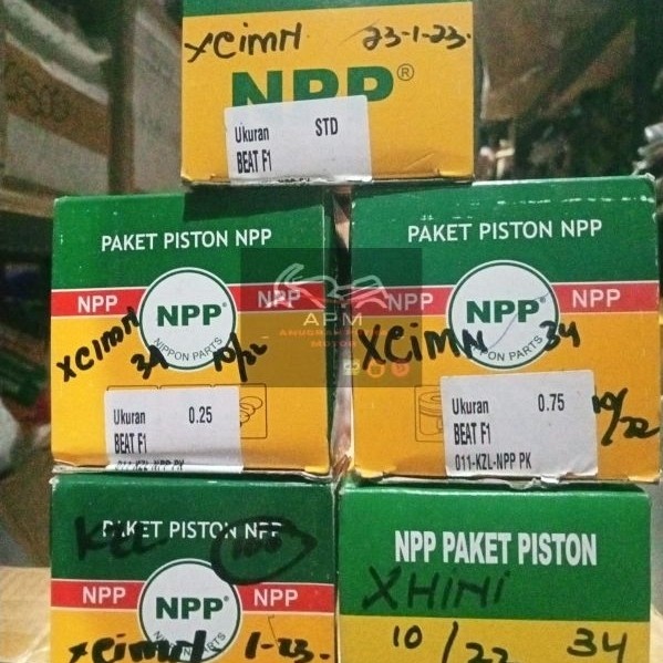 PISTON KIT NPP BEAT FI KZL Os Std 025 050 075 100 125 150 175 200