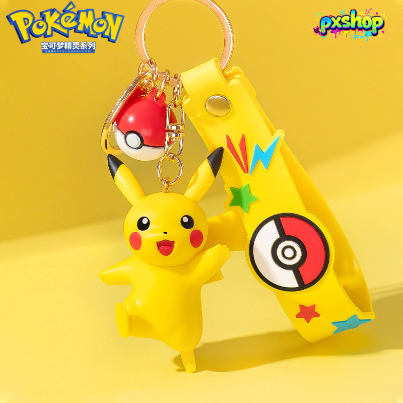 [คลังสินค้าพร้อม] Ins-Style Pokemon พวงกุญแจน่ารัก Healing Pikachu Gengar กระเป๋าจี้ Creative High-End พวงกุญแจรถคู่ของขวัญอินเทรนด์อุปกรณ์เสริม 2026