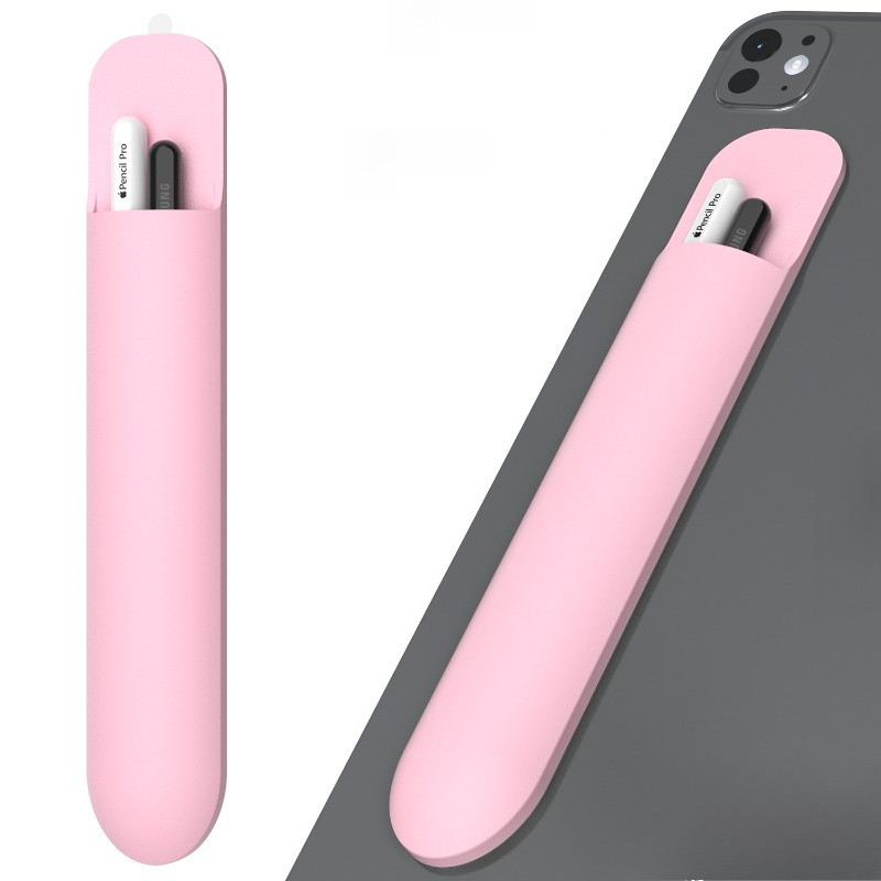 Stylus Case Universal สําหรับ Apple Pencil Pro 2 1 ซิลิโคนผู้ถือปากกาดินสอสําหรับ Huawei M-Pencil 1/2/3 ปากกากระเป๋าแท็บเล็ต Touch Solid Sleeve Cover