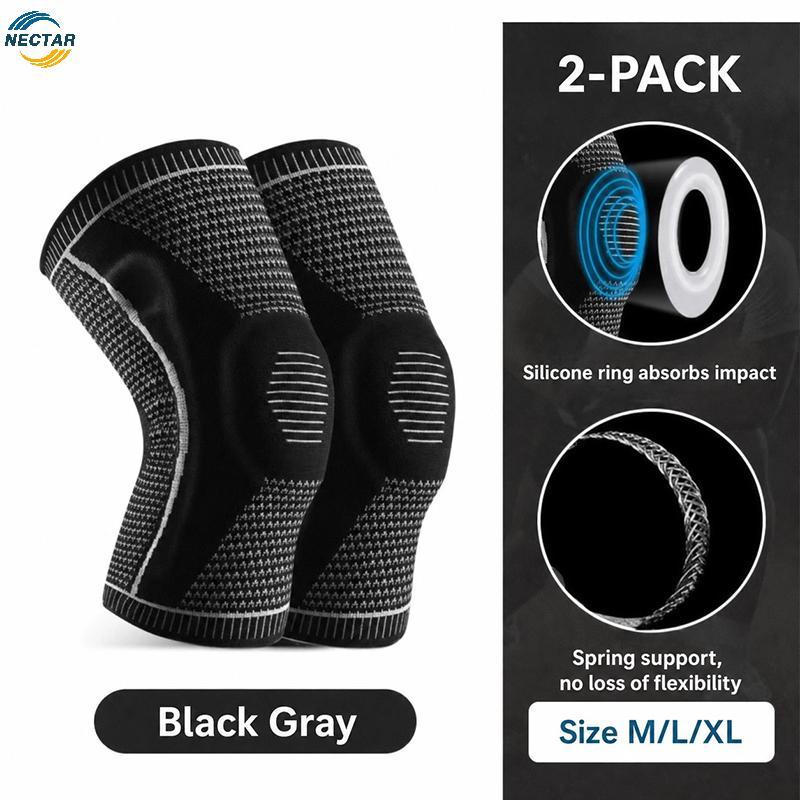 TAR 1 คู่เข่า Pads 360 องศาเข่า Support ยืดหยุ่น Fabricfortable และลื่นสําหรับวิ่ง บาสเก็ตบอล และยกน้ําหนัก N