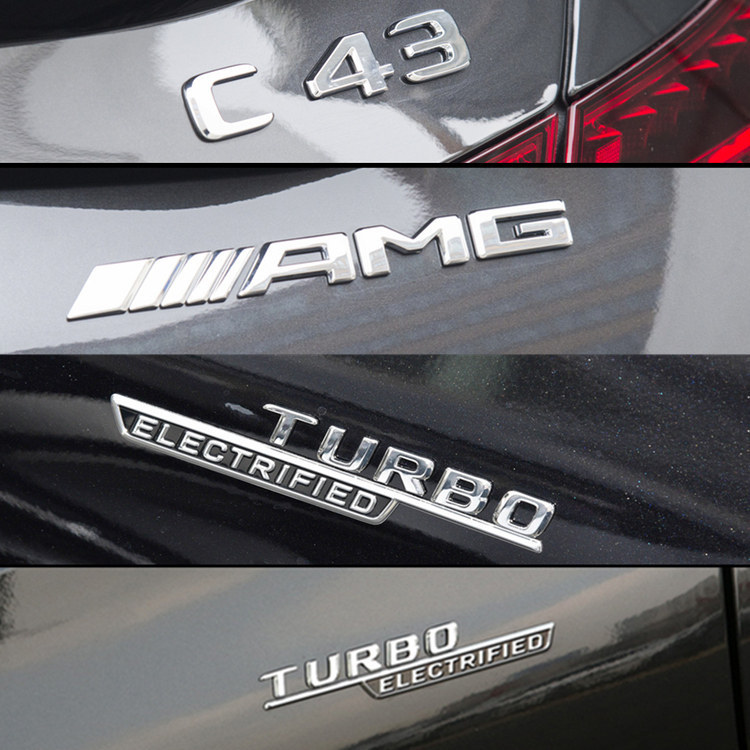 เหมาะสําหรับ 23-25 Mercedes-Benz C43 AMG Car Mark Word Mark Side GLC43 AMG Modified Mark