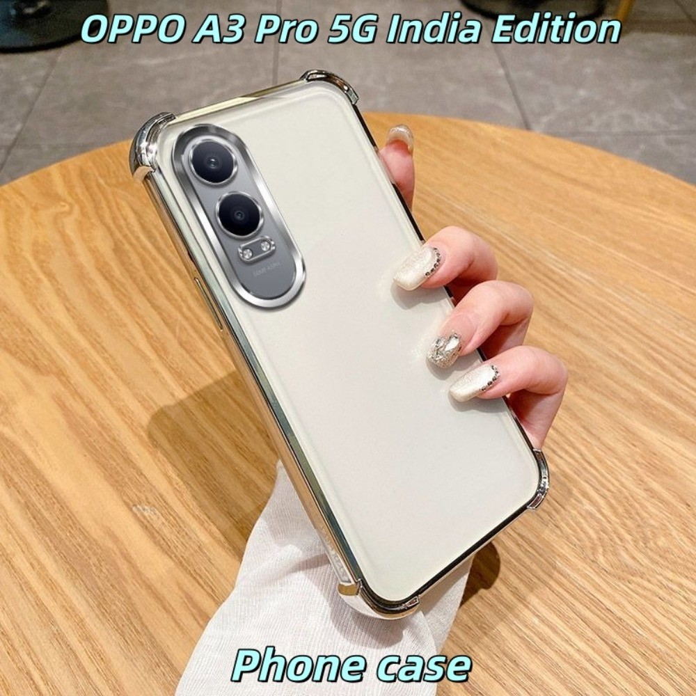 OPPO A3 Pro 5G India Edition เคสซิลิโคนหลายสีครอบคลุมเต็มรูปแบบพร้อมการป้องกันการตกกระแทกถุงลมนิรภัย