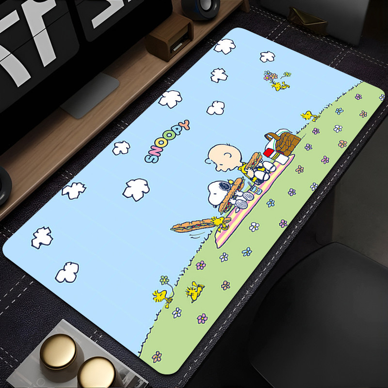 Oi-Mouse pad ขนาดใหญ่ Gaming โต๊ะคีย์บอร์ดคอมพิวเตอร์แผ่นรองโต๊ะ Mats ยางกันลื่นเกม player PC พรม S-
