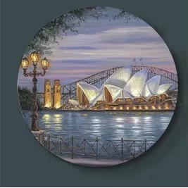 Sydney Harbour Bridge Sydney Opera House Robert Finale แผ่นเซรามิคเครื่องประดับ Home Wall จานตกแต่งย