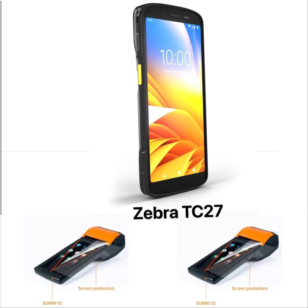 LAYAR [AGH] Anti-Scratch Hydrogel Mobile Computer Zebra TC27 Clear Matte Anti-Blue Light Screen Prot