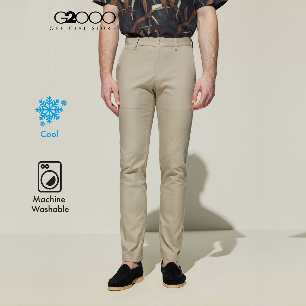 G2000 กางเกงขายาวแบบลำลองสำหรับผู้ชาย Extra Slim Fit รุ่น 5116198515 BEIGE