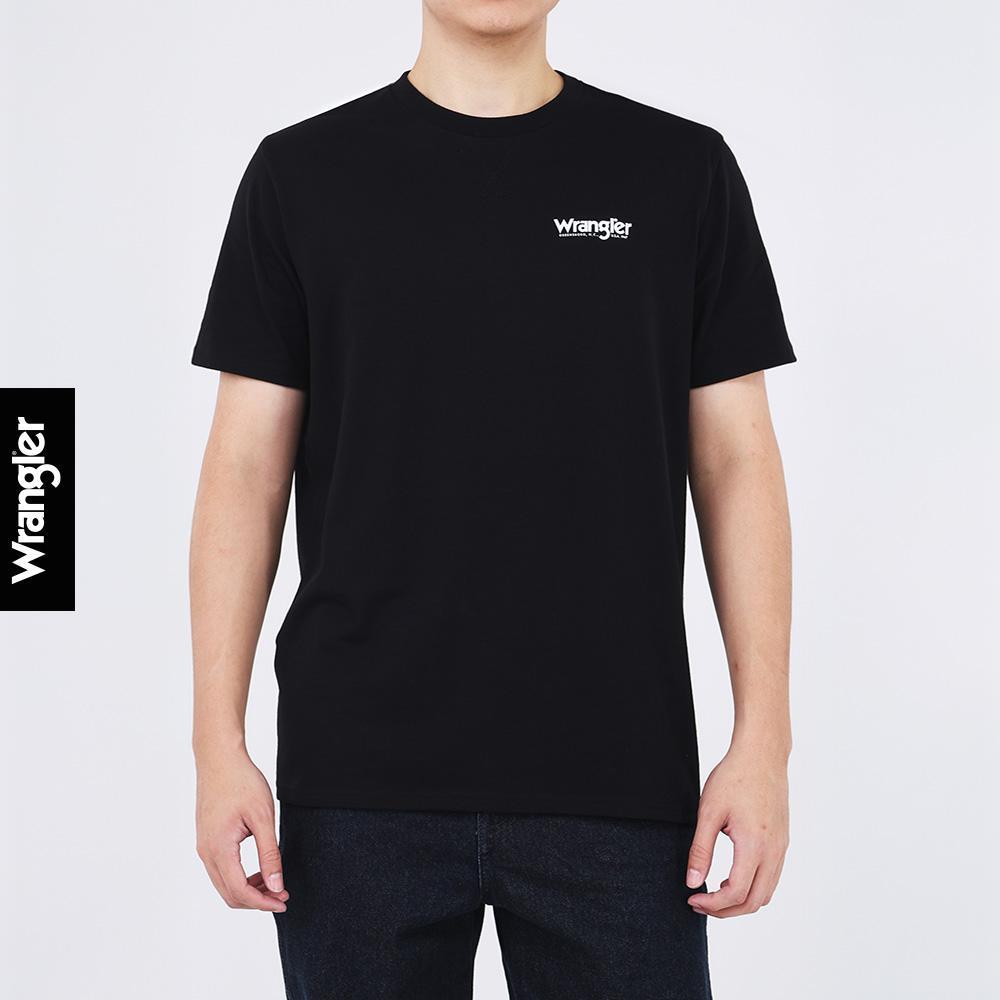 WRANGLER เสื้อยืดแขนสั้นผู้ชาย รุ่น WR SC26MTSSC05 สีดำ