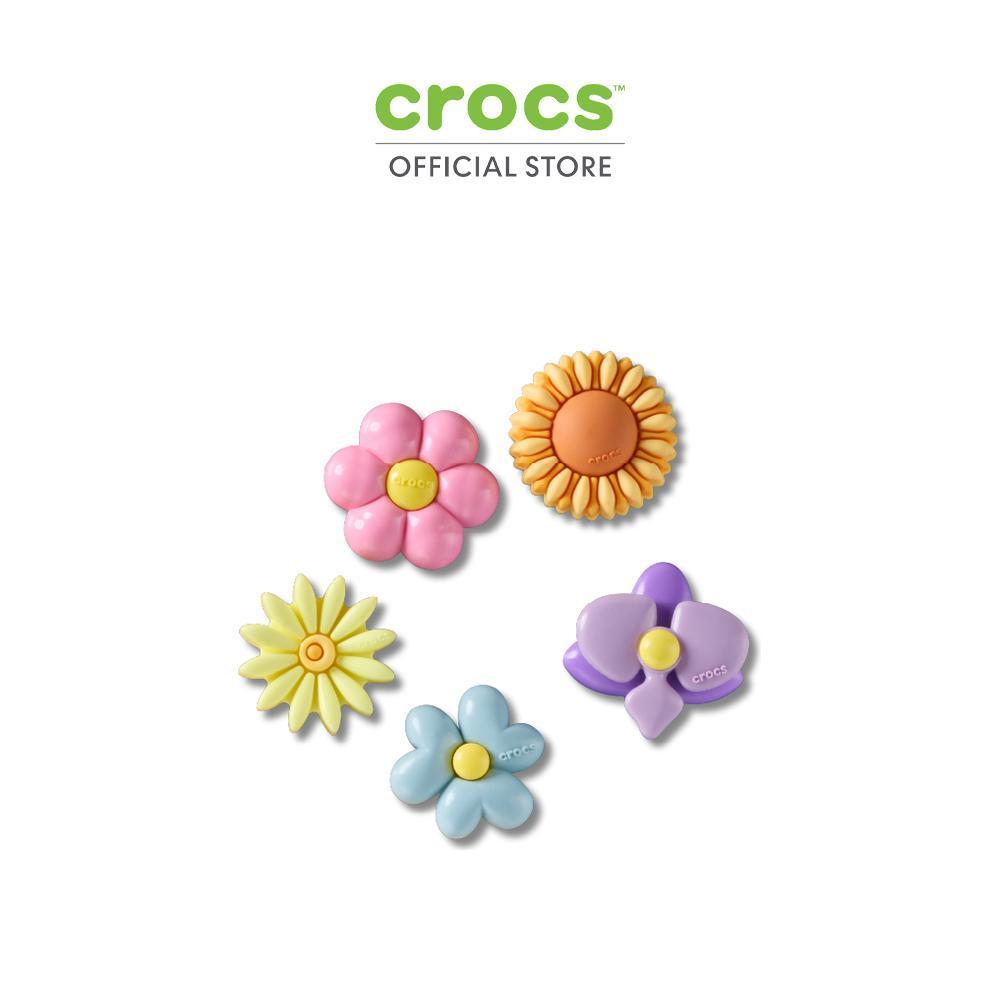 CROCS ตัวติดรองเท้า JIBBITZ™ PUFFY FLOWERS 5 PACK รุ่น 10018444 - MULTICOLOR