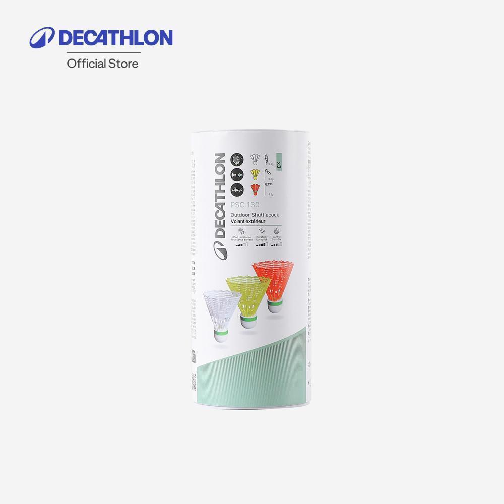 Decathlon Outdoor Badminton Shuttlecock V2 ลูกขนไก่พลาสติกสำหรับเล่นแบดมินตันกลางแจ้ง รุ่น Psc 130 (3 ลูก) - Multi Color