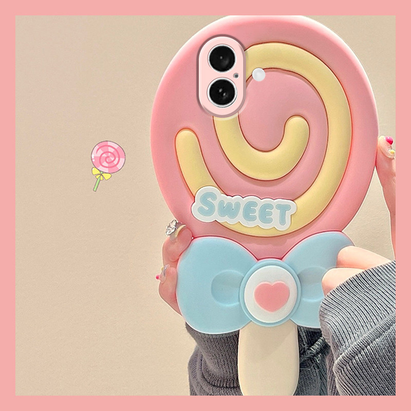 เหมาะสําหรับ Apple 17 เคสโทรศัพท์ iPhone17pro น่ารัก 17promax สนุก 17air Lollipop por Seventeen ip ส