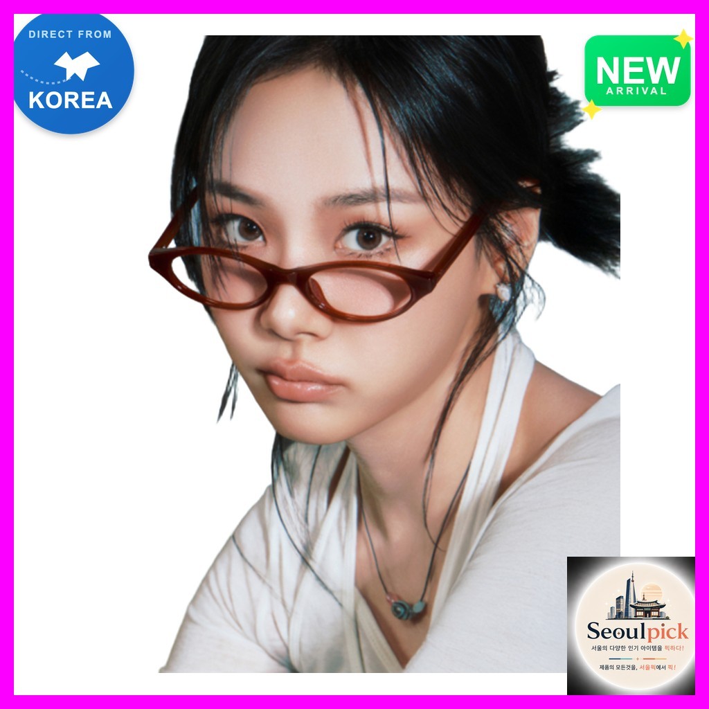 [riety] แว่นตา ALINA C2 Plum Burgundy, 1 ชิ้น / แว่นสายตาเกาหลี / กรอบแฟชั่น / ของแท้ 100% โดย seoul