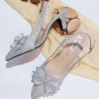 Heels Cinderella flat 5 cm Heels Wanita Pesta Moozashoes