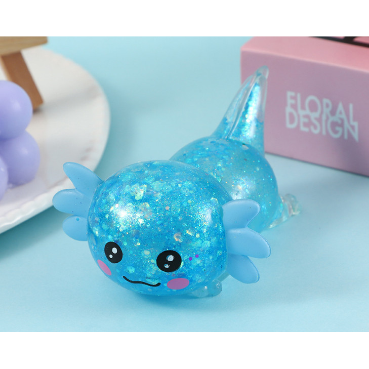 Axolotl Squishy Stress Toy – Cute Crawling Axolotl Fidget รูปที่ 6