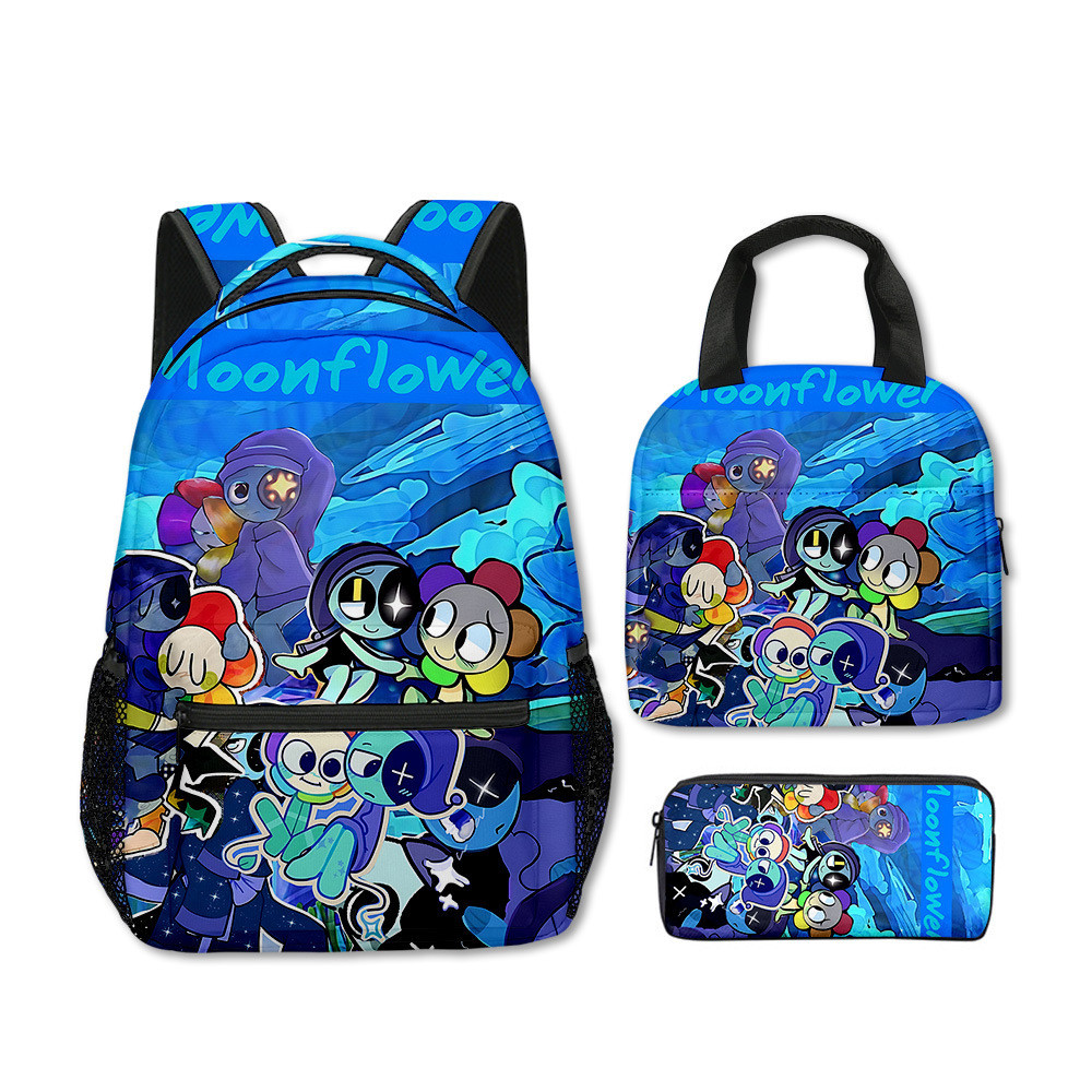 กระเป๋านักเรียน dandy world กระเป๋าสามชิ้น ปากกา Lunch Di Student dandy Backpack world s Bag