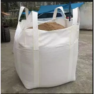 ถุงบิ๊กแบ็ค มือหนึ่ง แบบปากเปิด ก้นแบน ขนาด 90x90x110 ซม. ถุง BIG BAG มีความจุสูง สามารถบรรจุสินค้าได้ 1 ตันเต็ม