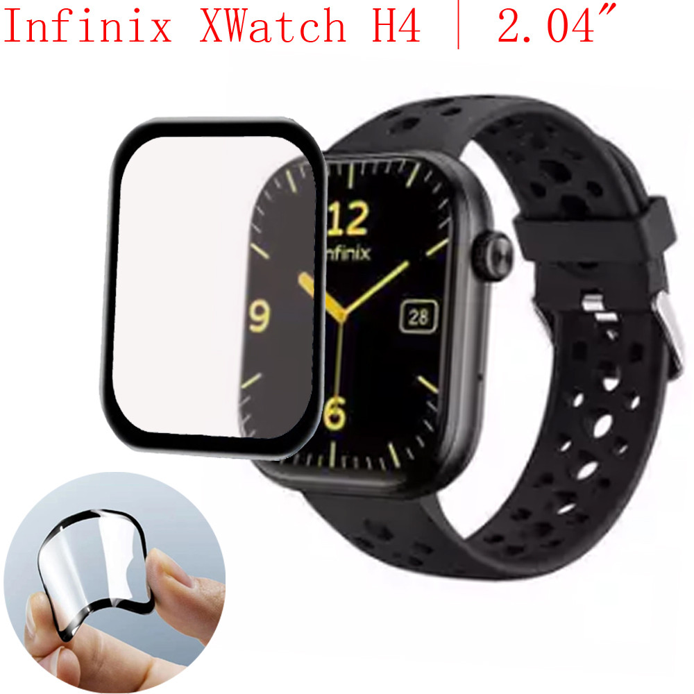 Infinix XWatch H4 ฟิล์มคลุมทั้งหมดปกป้องหน้าจอสําหรับ Infinix XWatch H4 อุปกรณ์เสริมนาฬิกาอัจฉริยะ S