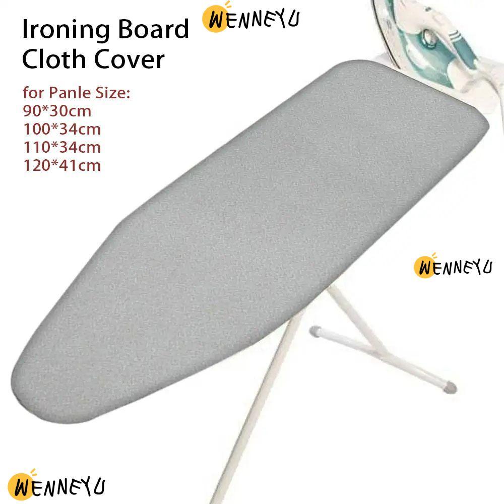 WENNYU 1 ชิ้นเหล็กความร้อน,ผ้าฝ้ายหนา Padding Universal ที่รองรีด,ผ้าทนทานคราบทนด้วยขอบยืดหยุ่นฝาครอบรีดผ้าสําหรับโต๊ะรีดผ้า