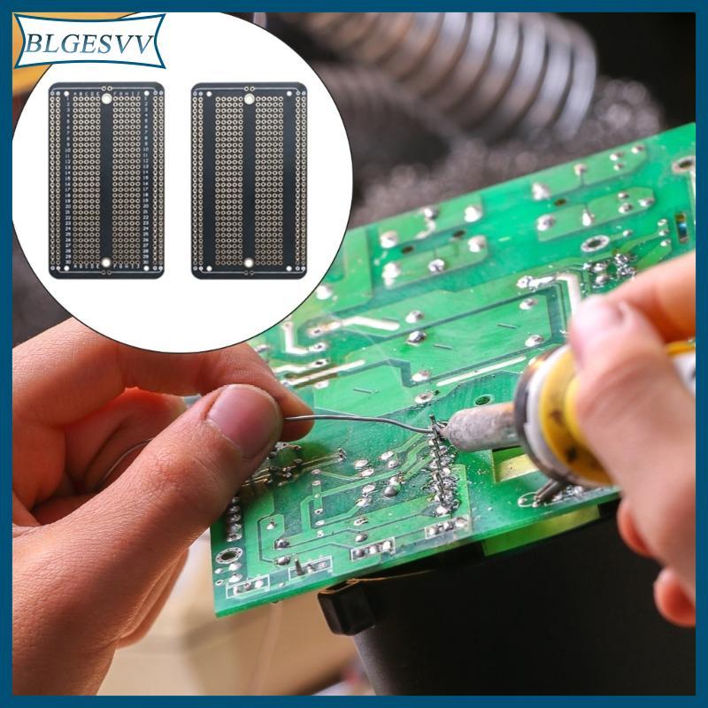 Blg Double Side Gold Plated Solderable Breadboard สําหรับบัดกรีได้ง่ายในการทดลองอิเล็กทรอนิกส์ 2 54 มม.รู-เพลา