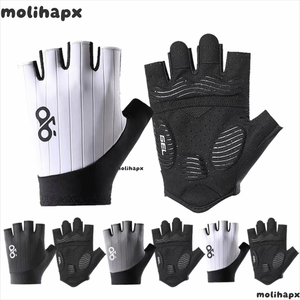 ถุงมือปั่นจักรยาน MOLIH, Palm Padding Shock-Absorbing Half-finger ถุงมือจักรยาน,ป้องกัน Breathable Anti-slip ถุงมือขี่จักรยานจักรยานเสือภูเขา
