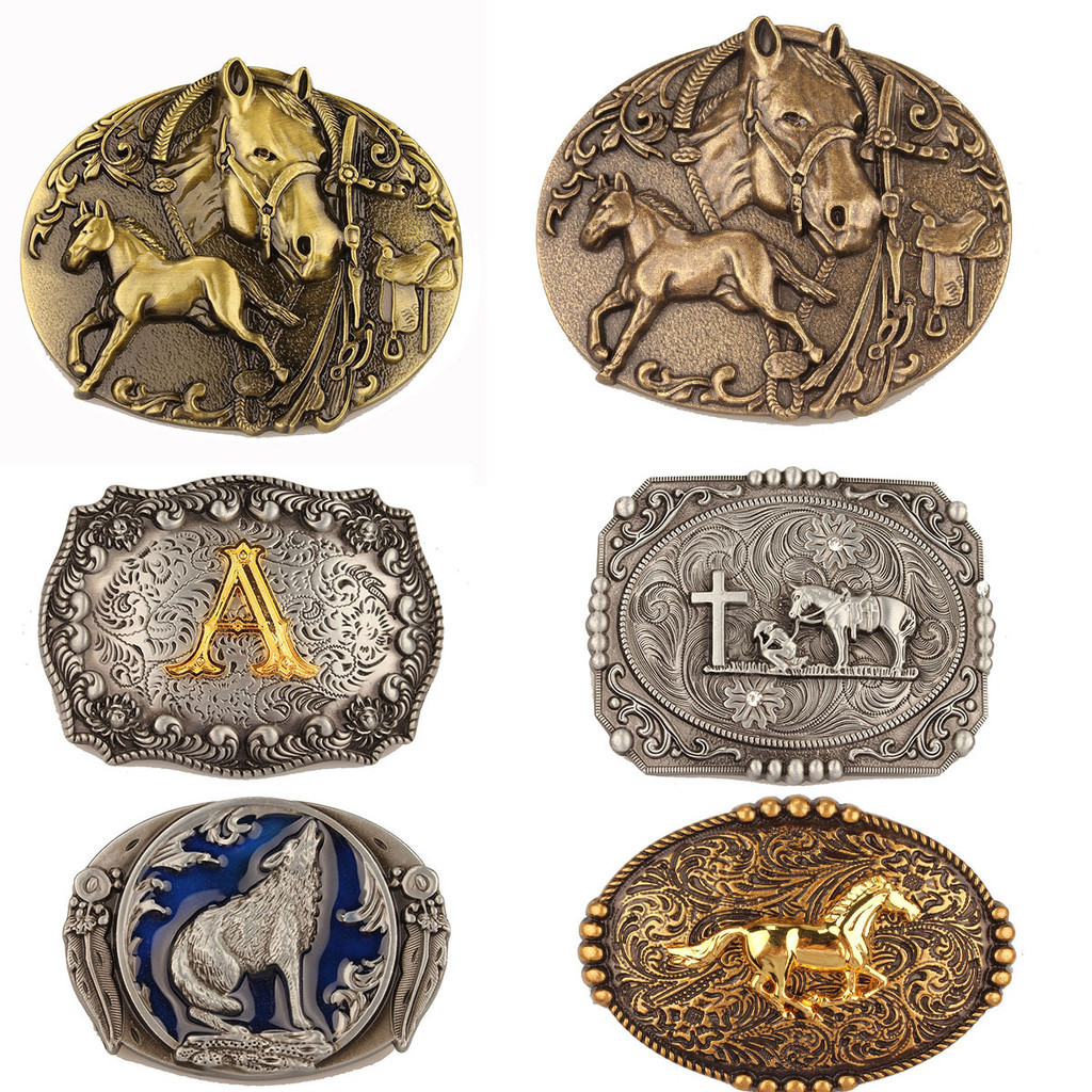 Smooth Buckle Zinc Alloy Western Denim Bronze Bull Head Belt Buckle Alloy Plate Buckle Belt Accessories Ma Niu20260522