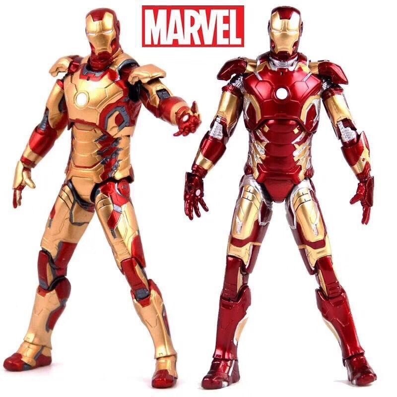 Avengers 2 Iron Man Iron Man MK42 และ MK43 ของเล่นตุ๊กตาโมเดลเคลื่อนย้ายได้