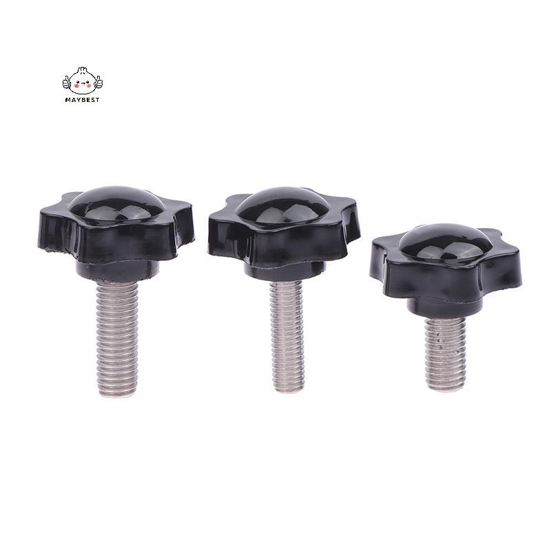 {maybest} อุปกรณ์อุตสาหกรรม 2 ชิ้น M6 M8 M10 38# Thread Star Shaped Clamping Bolt Knob Bakelite สกรู