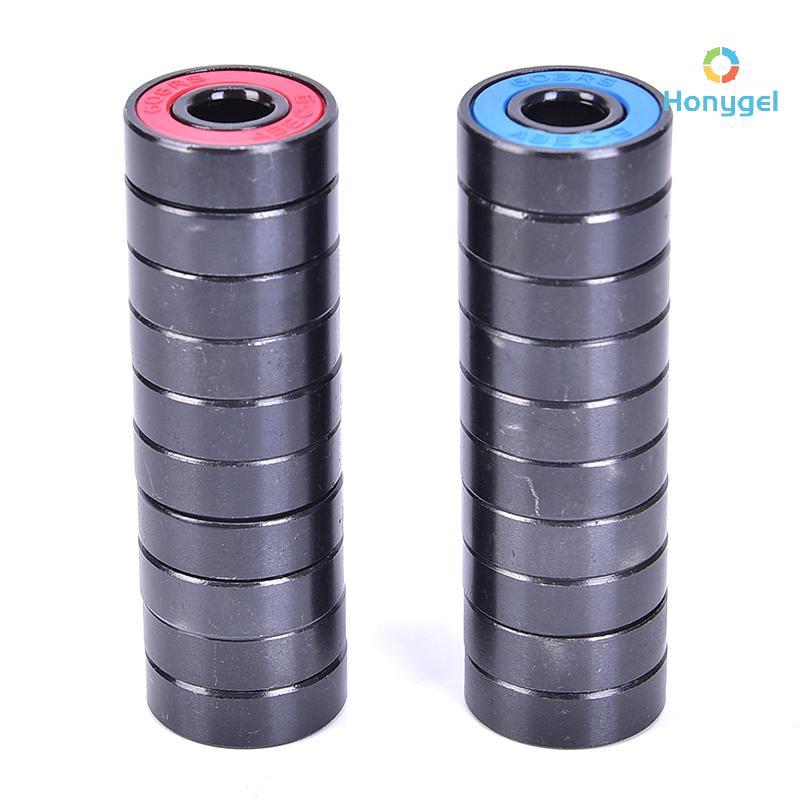 {Honyge1} 10 ชิ้น/เซ็ต 608 2RS Bearing Deep Groove Steel Sealed Ball Bearings 608RS 608-2RS ใหม่