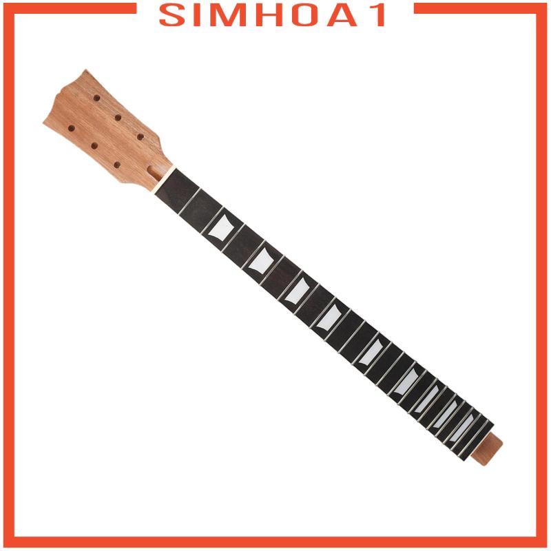 [Simhoa1] กีตาร์ไฟฟ้าคอ 22 Fret Rosewood Fingerboard สีขาว Inlay คออะไหล่สําหรับ LP กีตาร์ไฟฟ้า DIY 