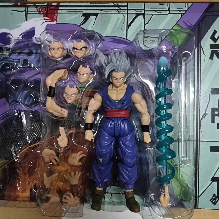 Dragon Ball Son Gohan SHF Beast Gohan ของเล่นโมเดลตกแต่งตุ๊กตาที่สามารถเคลื่อนย้ายได้