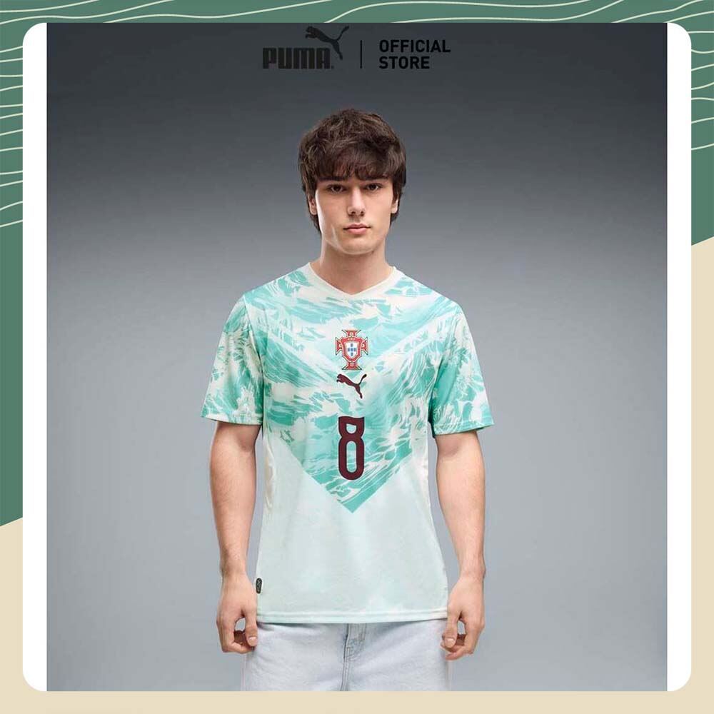 PUMA Football เสื้อทีมเยือนผ้าเจอร์ซีย์ Portugal Away Player สำหรับผู้ชาย สีขาว - 78814678