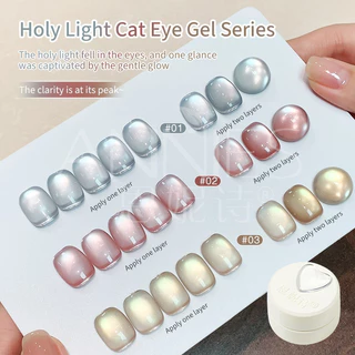 [ANNIES] Holy Light Cats Eye Nail Polish กาวซาตินสีขาวลูกปัดแก้วน้ําเดือดพิเศษสําหรับเล็บตาแมว