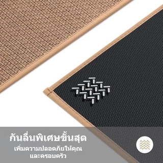 VELOREE พรมปูพื้น พรมห้องครัว พรมห้องครัวแบบยาว กันลื่น เช็ดเท้าซับน้ําได้ดี พรมมินิมอล หนานุ่ม
